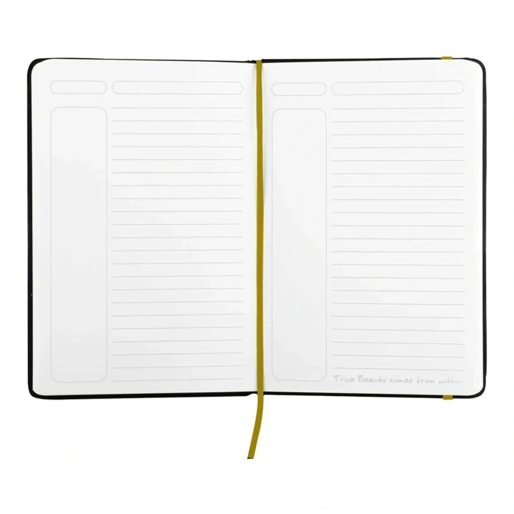 NWOT - Black Quilted Stitch Pattern 80 Page Lined Journal